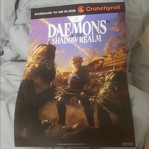 Daemons of the Shadow Realm Official Anime Poster SQUARE ENIX New 2025 - 2026